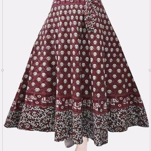 Boho India skirt cotton free size S-XL